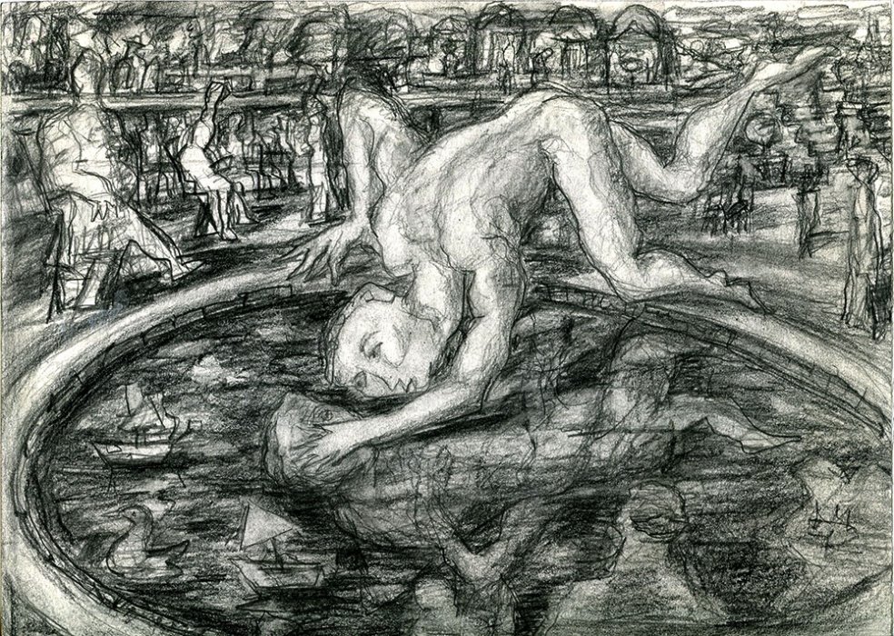 Peinture, Artiste-peintre, Narcisse au bassin