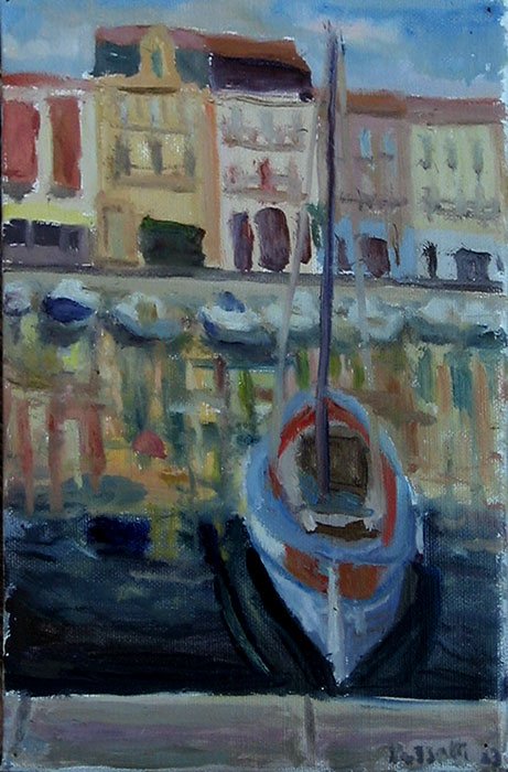 Peinture, Artiste-peintre, Sète bateau et canal