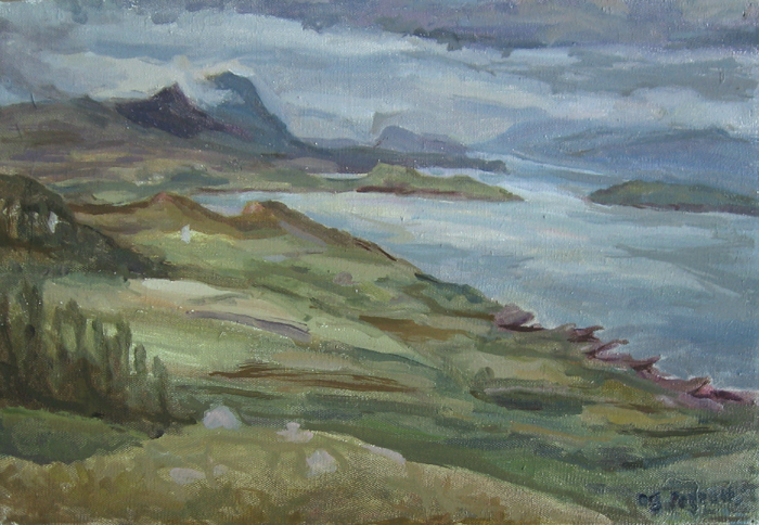 Peinture, Artiste-peintre, Loch Broom,vers Polbain