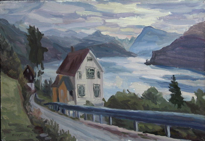 Peinture, Artiste-peintre, Nordfjord à Blacksetter
