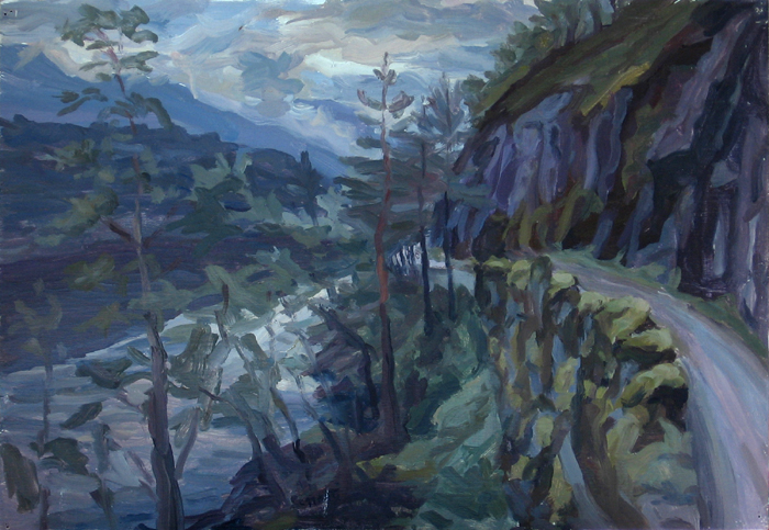 Peinture, Artiste-peintre, Route le long de l'Osterfjord