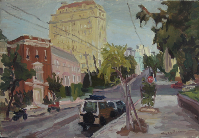 Peinture, Artiste-peintre, Jackson- street -corner- steiner- street- altaplaza