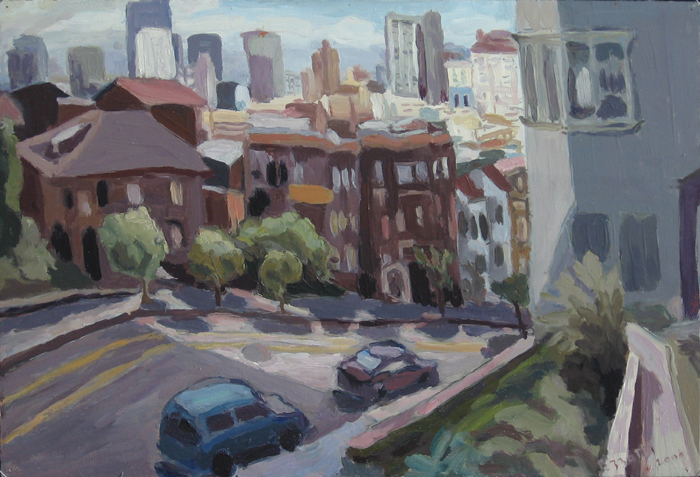 Peinture, Artiste-peintre, Taylor-street-et-down-town
